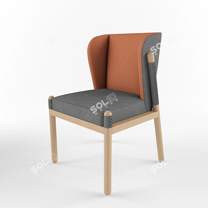 Sleek Katana Chair - 3DMax Compatible 3D model image 3