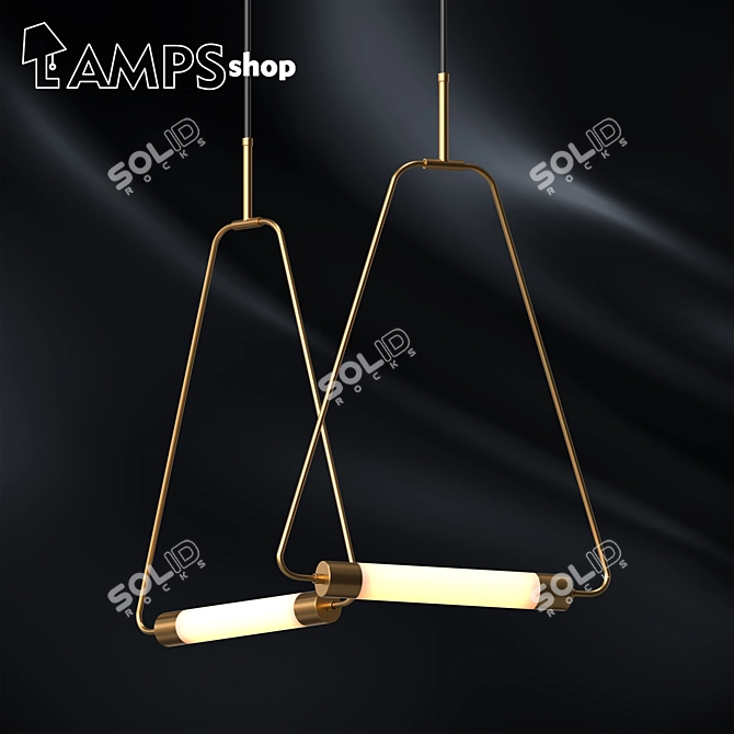 Elevated Elegance: Perchoir Chandelier 3D model image 1