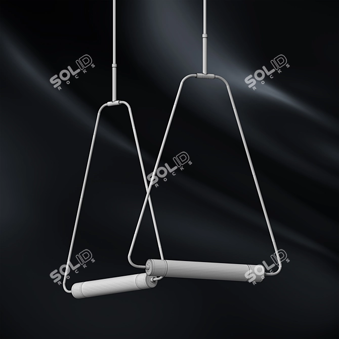 Elevated Elegance: Perchoir Chandelier 3D model image 2