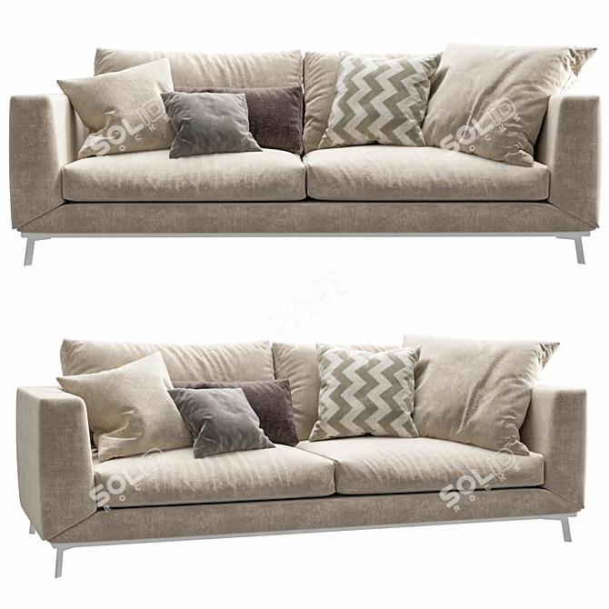 Boconcept Fargo Modern Sofa 3D model image 2
