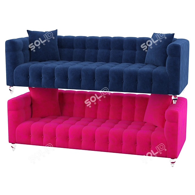 Modern Kittrell Sofa: Comfort Meets Style 3D model image 1