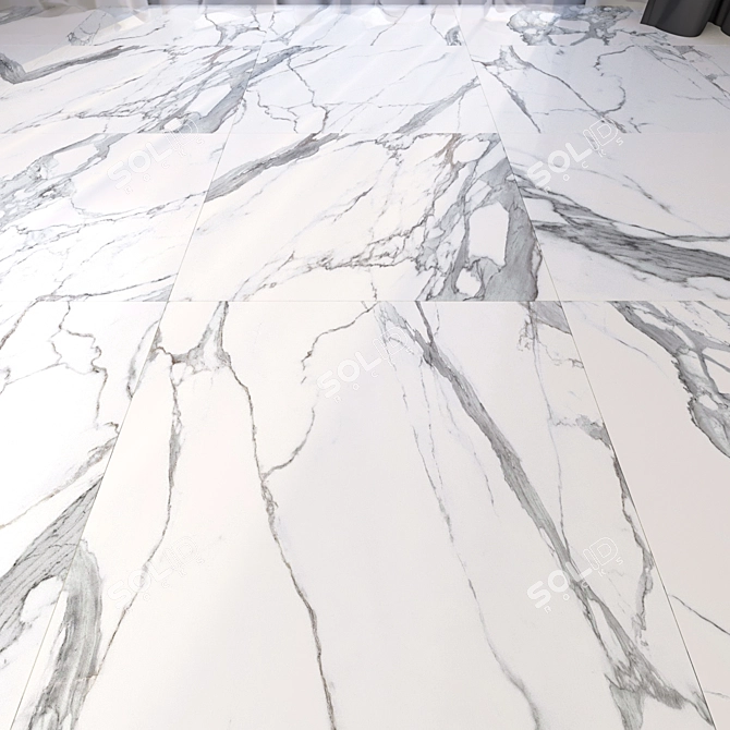 Multi-Texture Marble Floor: HD Textures & Versatile Design 3D model image 1