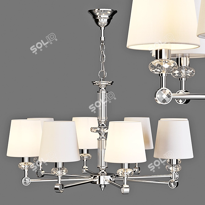 Maytoni Riverside Chandelier- Elegant Lighting Masterpiece 3D model image 1