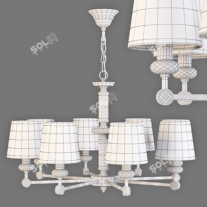 Maytoni Riverside Chandelier- Elegant Lighting Masterpiece 3D model image 2