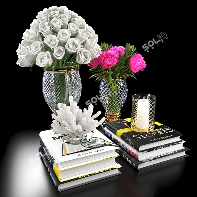 Floral Design Set 3D model image 1