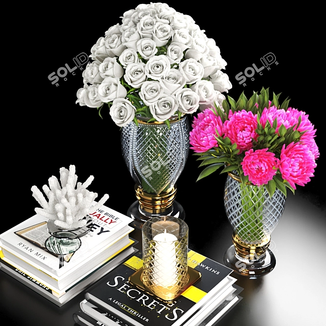 Floral Design Set 3D model image 2