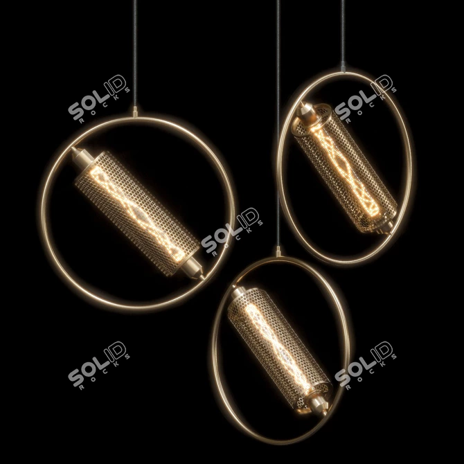 Resist Pendant Lamp: Contemporary Lighting Solution 3D model image 3