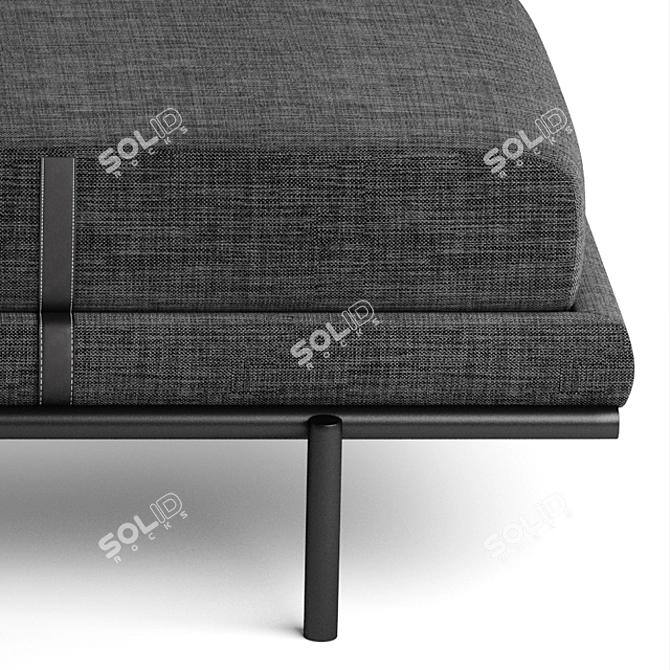 Flou Bench Bond - Stylish and Sturdy Seating Solution 3D model image 2