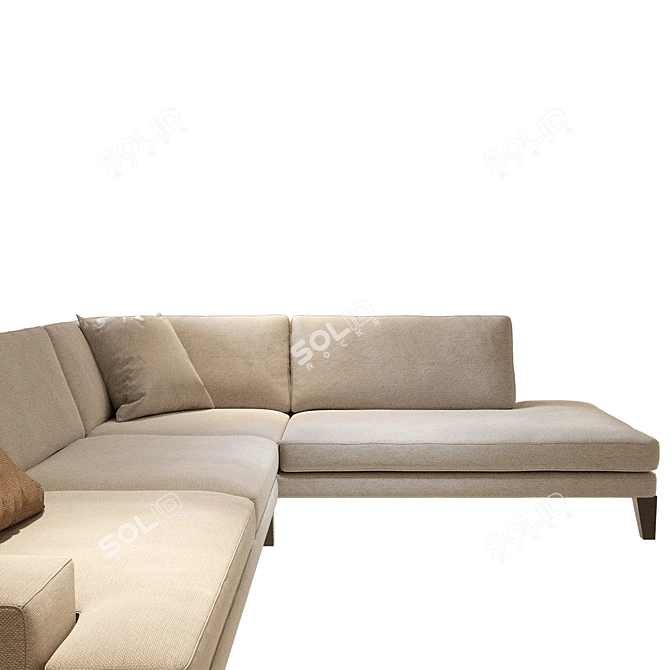 Modern Luxury: Roche Bobois Playlist Corner Sofa 3D model image 2