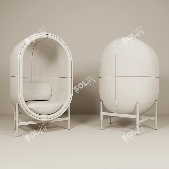 Capsule Office Chair Sofa 3D model image 3