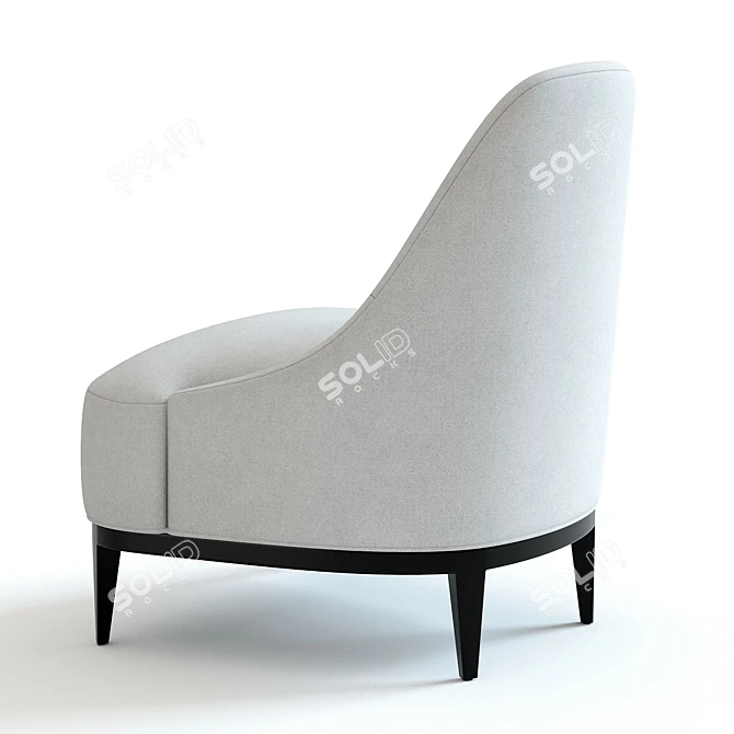 Title: Stanley Armchair: Elegant & High-detail Design 3D model image 3