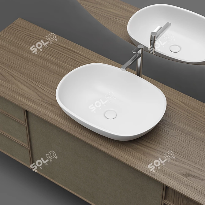 Cerasa Des 38: Modern & Stylish Bathroom Furniture 3D model image 2
