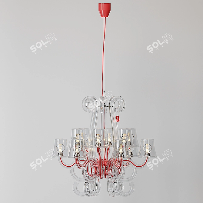 ROCKCOCO 12.0 Pendant Lamp - Timeless Elegance 3D model image 3