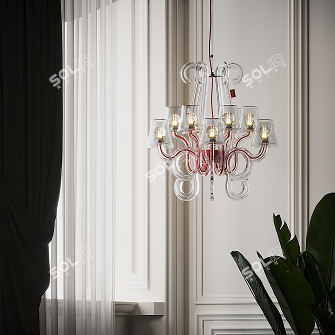 ROCKCOCO 12.0 Pendant Lamp - Timeless Elegance 3D model image 4