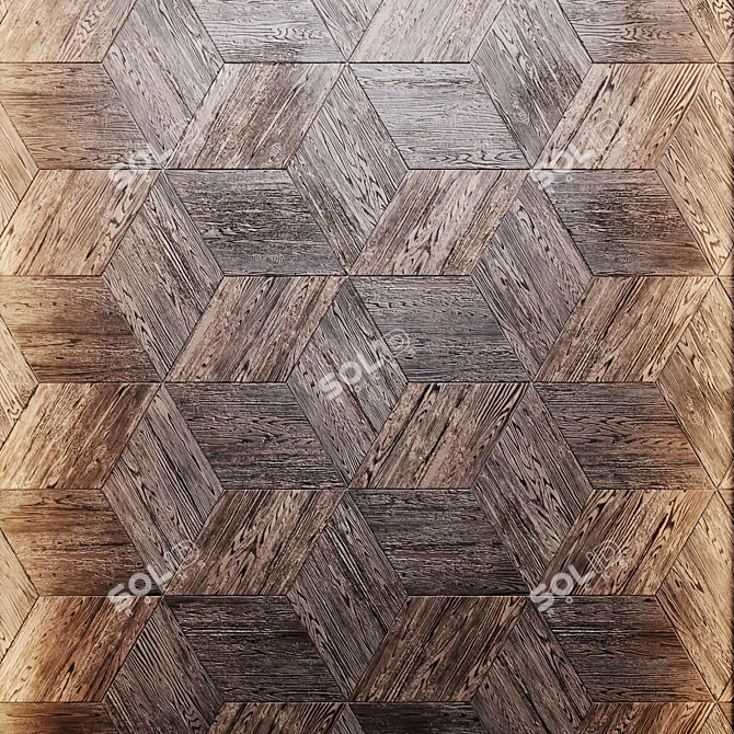 Wildwood Cube Parquet 3D model image 1