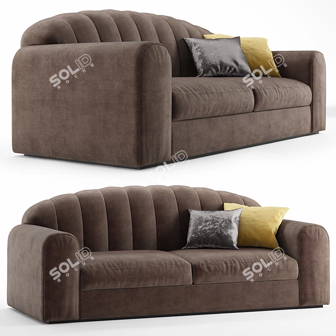 Luxurious Malerba Sofa: RC513 Red Carpet Collection 3D model image 1