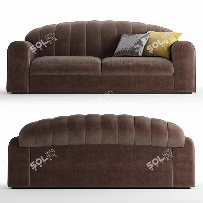 Luxurious Malerba Sofa: RC513 Red Carpet Collection 3D model image 2