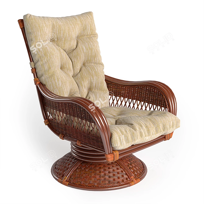 Andrea Relax Medium Rocking Chair 3D model image 1