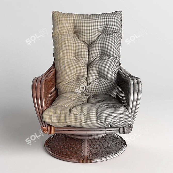 Andrea Relax Medium Rocking Chair 3D model image 3