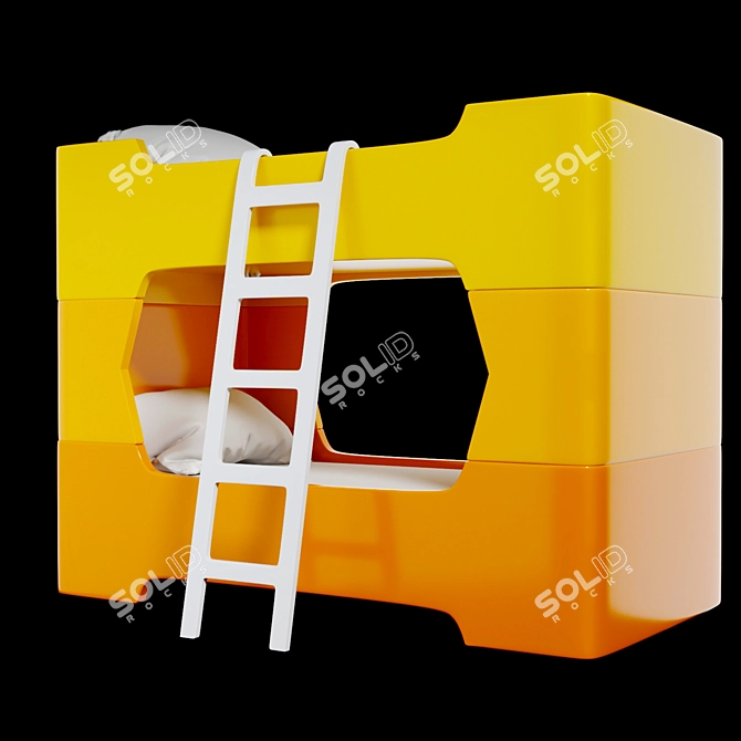 Bunky: The Versatile Colorful Tower 3D model image 1