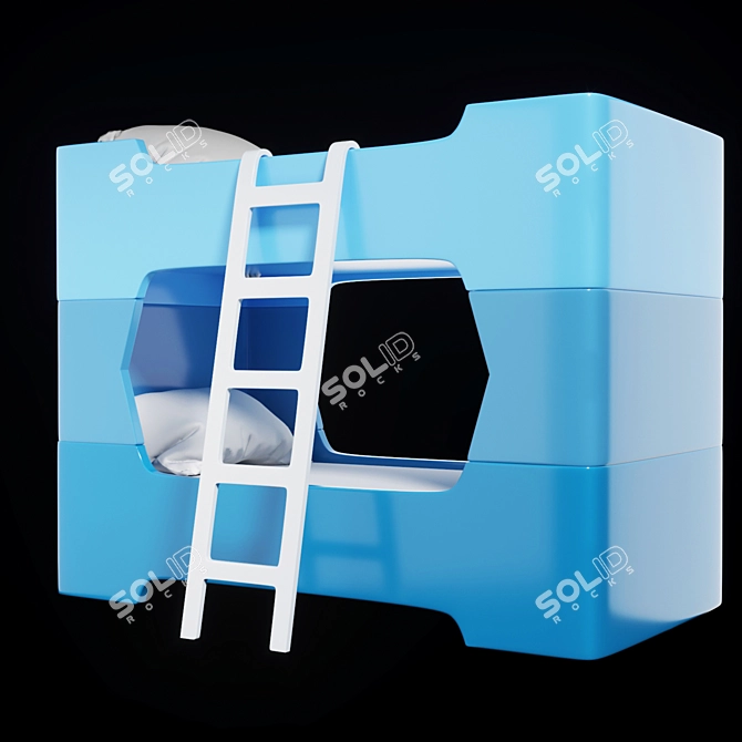 Bunky: The Versatile Colorful Tower 3D model image 2