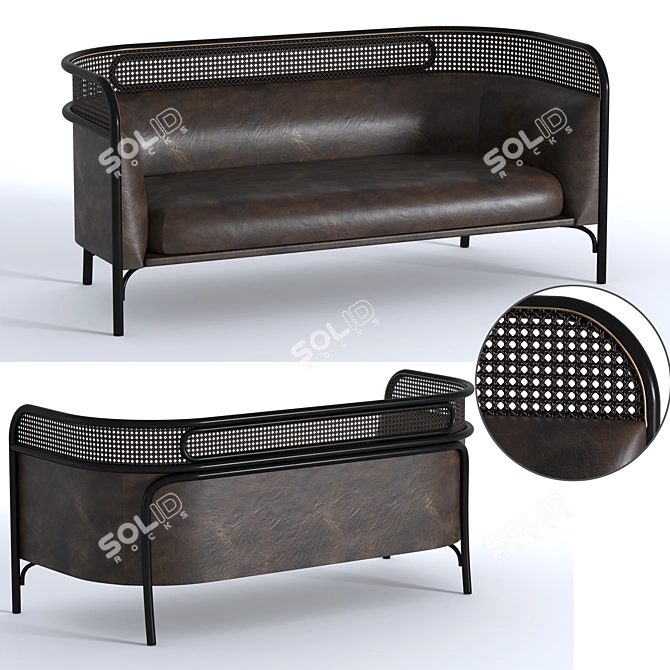 Elegant Targa Sofa: Stylish and Comfortable 3D model image 1