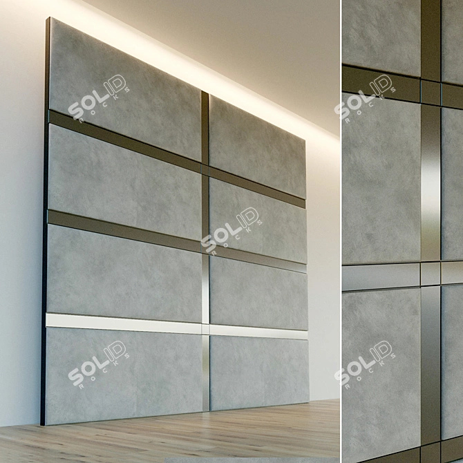 Versatile Soft Wall Panel: Decorative and Customizable 3D model image 1