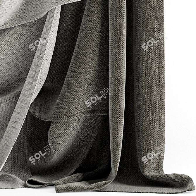 Elegant Drapery 79: Luxurious Detail 3D model image 2