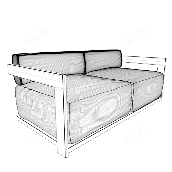 Modern CLAUD Sofa - Stylish Comfort 3D model image 3