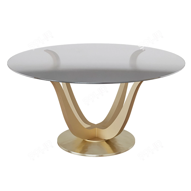 Caracole Rounding Up Dining Table: Sleek Design & Superior Craftsmanship 3D model image 1