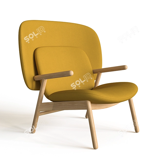 Stylish Cosh Armchair: Geometric Design 3D model image 1