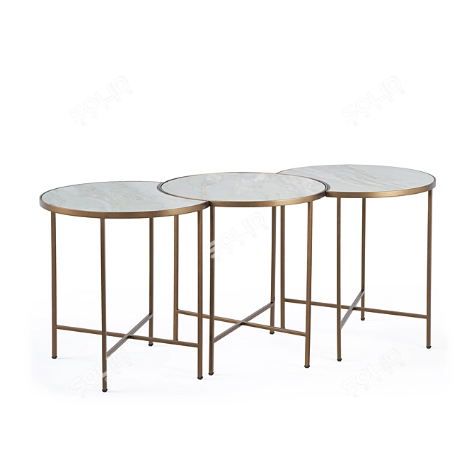 Elegant Sibyl Coffee Table 3D model image 1