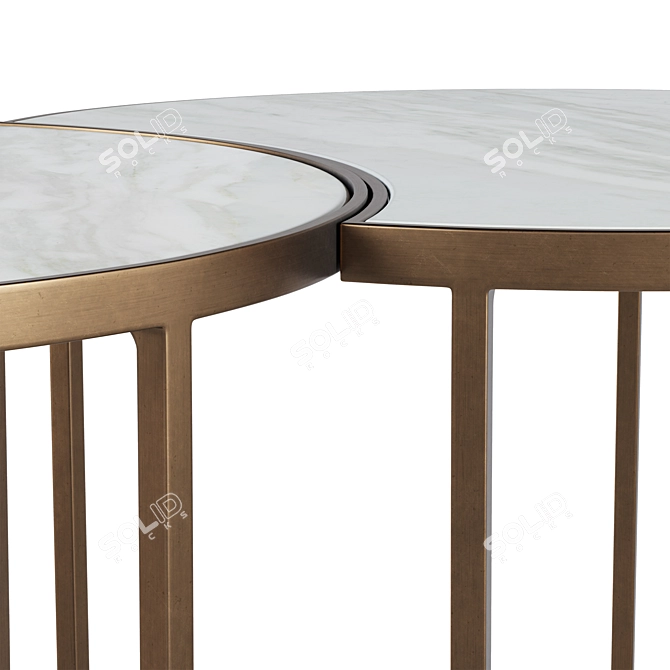 Elegant Sibyl Coffee Table 3D model image 3