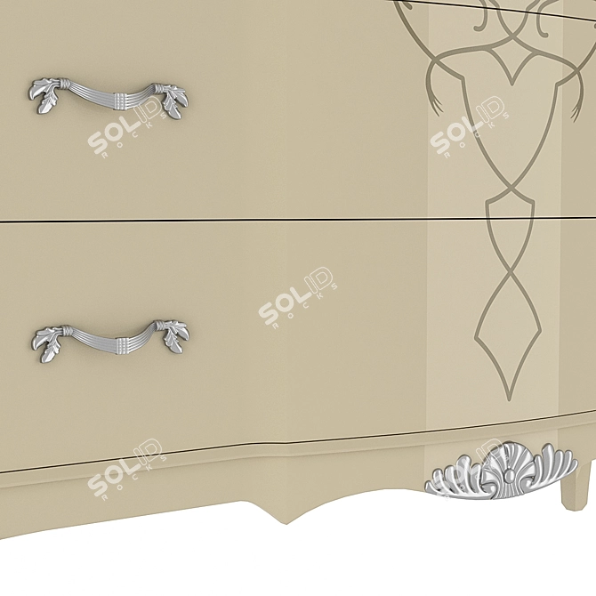 Elegant Venetian Memory Drawers 3D model image 2