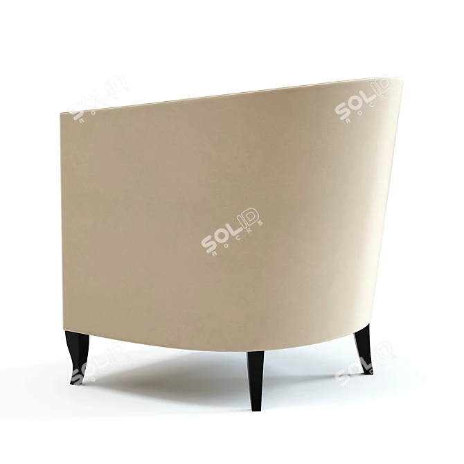 Kenzo Armchair: Stylish Comfort 3D model image 3