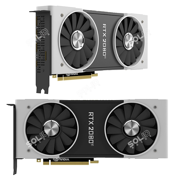 Powerful Nvidia RTX 2080 Ti 3D model image 1