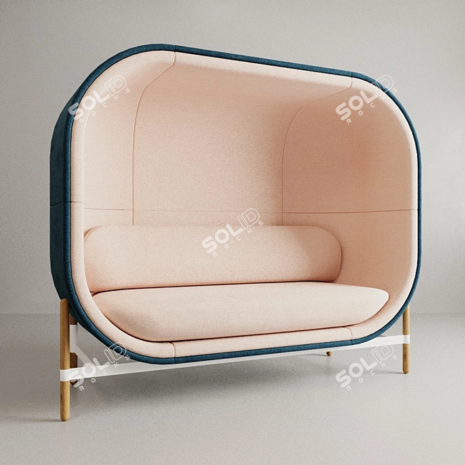 Cozy Concentration Capsule Sofa 3D model image 2