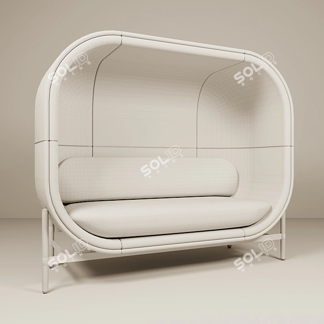 Cozy Concentration Capsule Sofa 3D model image 3