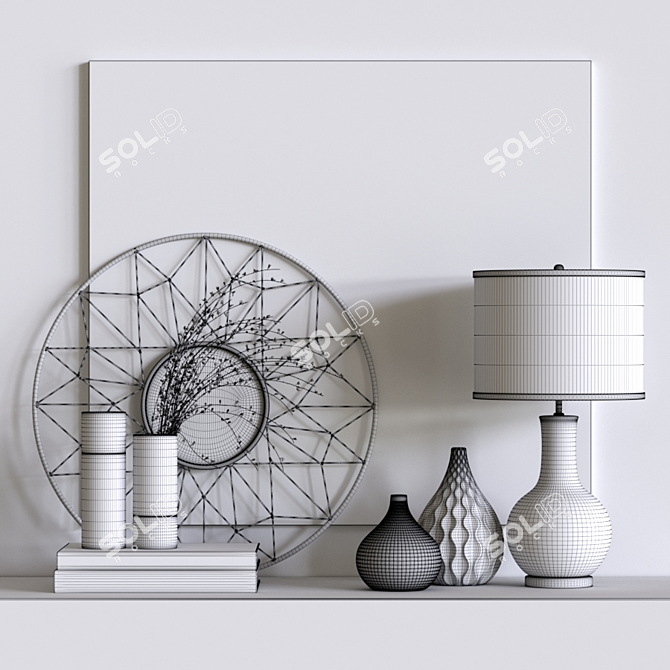 Elegant Dantone Home Decor Set 3D model image 3
