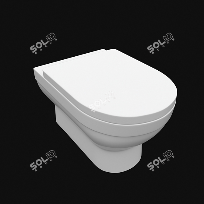 Title: Effortless Flush: Toilet Suspension System 3D model image 2