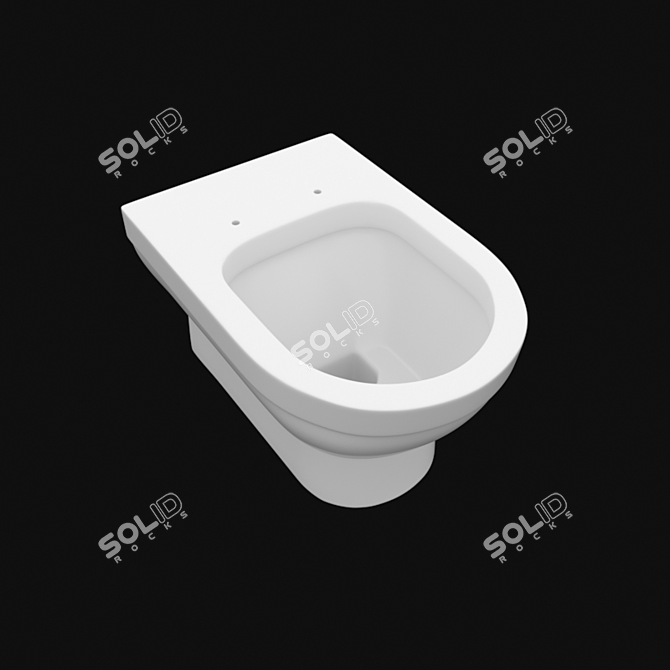 Title: Effortless Flush: Toilet Suspension System 3D model image 3