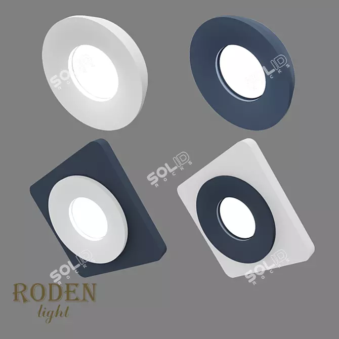 OM Modular Plaster Lamp - RODEN RD-401 3D model image 1