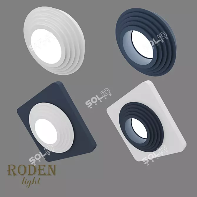 RODEN-light RD-404: Modular Plaster Lamp 3D model image 1
