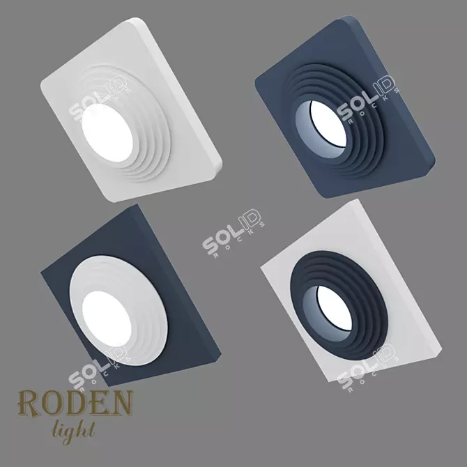 RODEN-light RD-404: Modular Plaster Lamp 3D model image 2