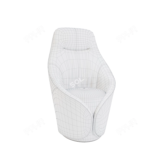 Tonin Casa Mama Armchair: Elegant and Comfortable 3D model image 3