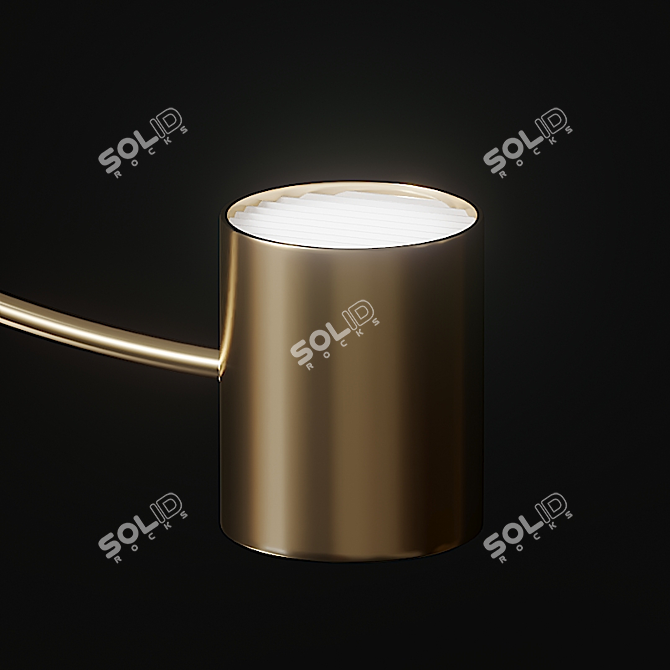 Float Round Ceiling Light - Stylish Lighting Solution 3D model image 2