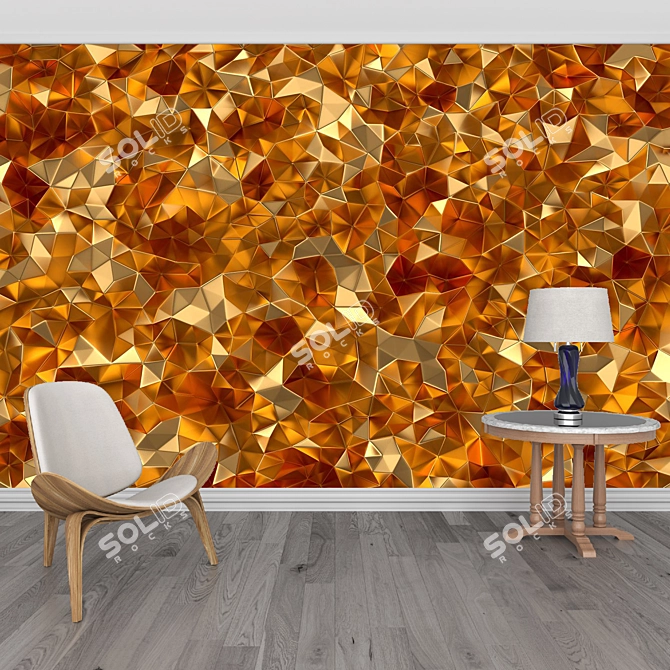 Texture Set: Wall Mural Collection 3D model image 2