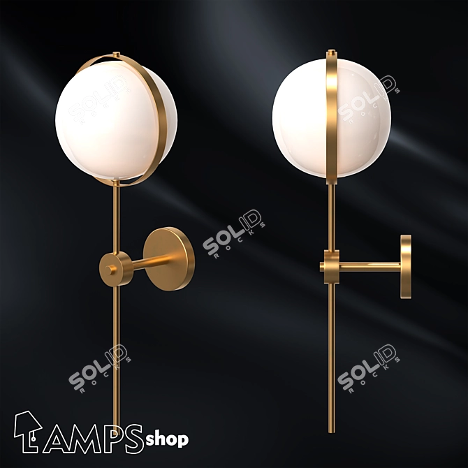 Orion M Wall Lamp 3D model image 1