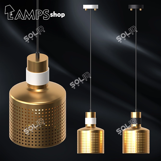 Enigmatic Glow: Riddle Chandeliers 3D model image 1