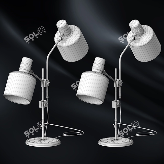 Mystic Glow Duo Lamp Set 3D model image 2